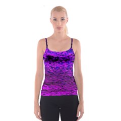 Magenta Waves Flow Series 2 Spaghetti Strap Top by DimitriosArt