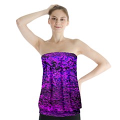 Magenta Waves Flow Series 2 Strapless Top by DimitriosArt