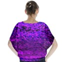 Magenta waves flow series 2 Batwing Chiffon Blouse View2