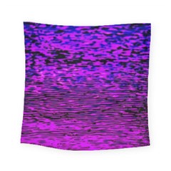 Magenta Waves Flow Series 2 Square Tapestry (small) by DimitriosArt