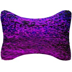 Magenta Waves Flow Series 2 Seat Head Rest Cushion by DimitriosArt