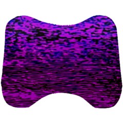 Magenta Waves Flow Series 2 Head Support Cushion by DimitriosArt