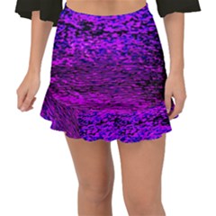 Magenta Waves Flow Series 2 Fishtail Mini Chiffon Skirt by DimitriosArt