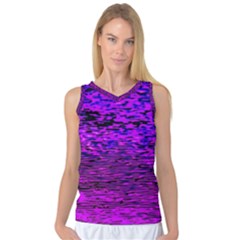 Magenta Waves Flow Series 2 Women s Basketball Tank Top by DimitriosArt