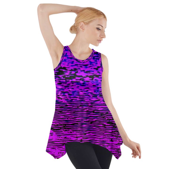 Magenta waves flow series 2 Side Drop Tank Tunic