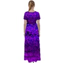 Magenta waves flow series 2 High Waist Short Sleeve Maxi Dress View2