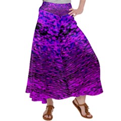 Magenta Waves Flow Series 2 Satin Palazzo Pants by DimitriosArt