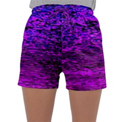 Magenta Waves Flow Series 2 Sleepwear Shorts by DimitriosArt