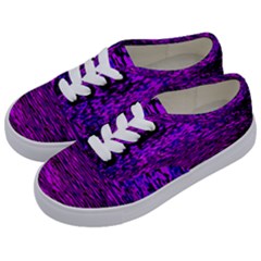 Magenta Waves Flow Series 2 Kids  Classic Low Top Sneakers by DimitriosArt