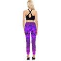 Magenta waves flow series 2 Pocket Leggings  View2