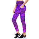 Magenta waves flow series 2 Pocket Leggings  View3