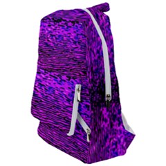 Magenta Waves Flow Series 2 Travelers  Backpack by DimitriosArt