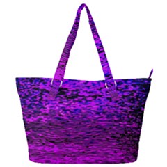 Magenta Waves Flow Series 2 Full Print Shoulder Bag by DimitriosArt