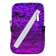 Magenta Waves Flow Series 2 Belt Pouch Bag (large) by DimitriosArt