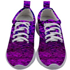 Magenta Waves Flow Series 2 Kids Athletic Shoes by DimitriosArt