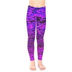 Magenta Waves Flow Series 2 Kids  Leggings by DimitriosArt