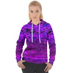 Magenta Waves Flow Series 2 Women s Overhead Hoodie by DimitriosArt