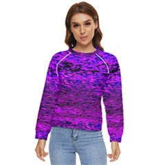 Magenta Waves Flow Series 2 Women s Long Sleeve Raglan Tee