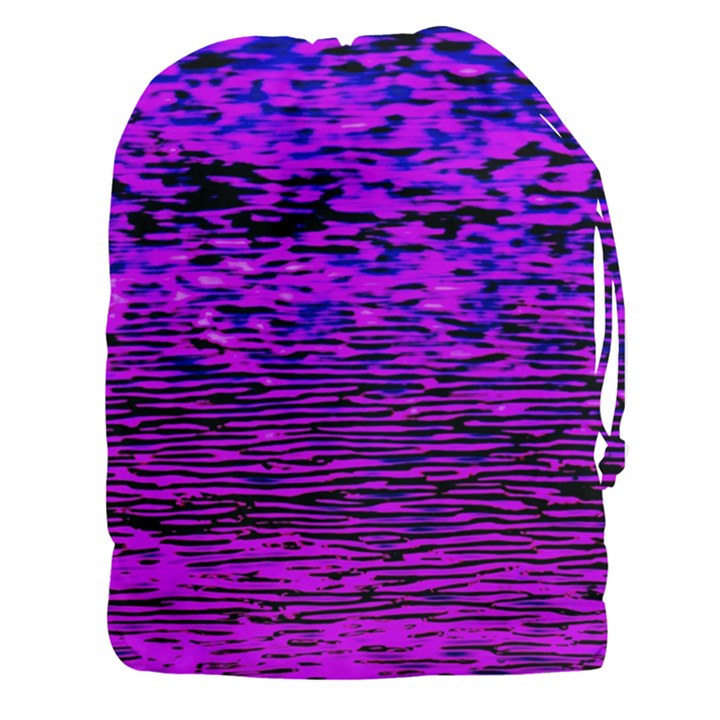 Magenta waves flow series 2 Drawstring Pouch (3XL)