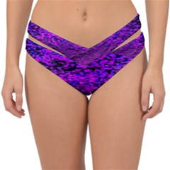 Magenta Waves Flow Series 2 Double Strap Halter Bikini Bottom by DimitriosArt