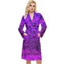 Magenta waves flow series 2 Long Sleeve Velour Robe View1