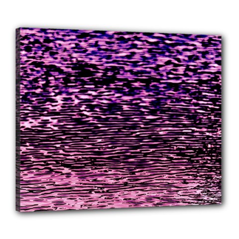 Purple  Waves Abstract Series No2 Canvas 24  X 20  (stretched) by DimitriosArt