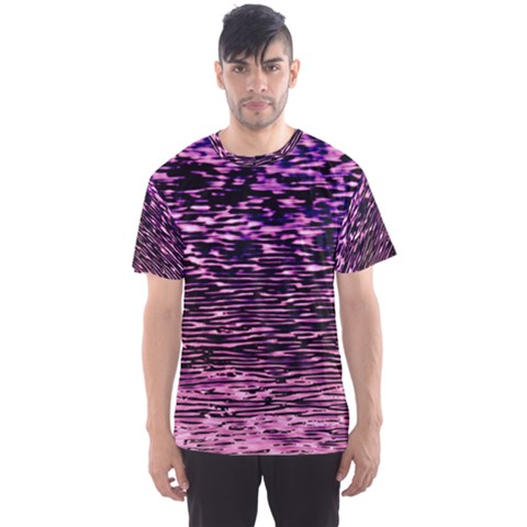 Purple  Waves Abstract Series No2 Men s Sport Mesh Tee by DimitriosArt