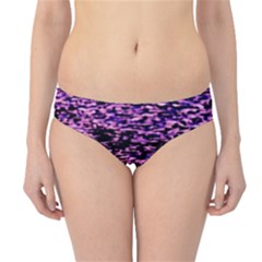 Purple  Waves Abstract Series No2 Hipster Bikini Bottoms by DimitriosArt