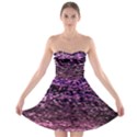 Purple  waves abstract series no2 Strapless Bra Top Dress View1