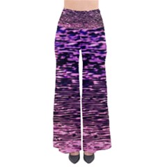 Purple  Waves Abstract Series No2 So Vintage Palazzo Pants