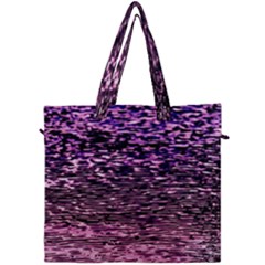 Purple  Waves Abstract Series No2 Canvas Travel Bag by DimitriosArt