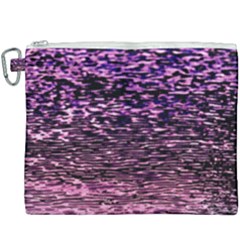 Purple  Waves Abstract Series No2 Canvas Cosmetic Bag (xxxl) by DimitriosArt