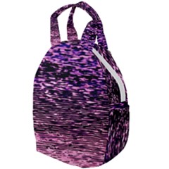 Purple  Waves Abstract Series No2 Travel Backpacks by DimitriosArt