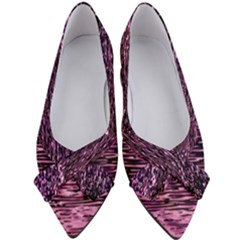 Purple  Waves Abstract Series No2 Women s Bow Heels by DimitriosArt