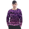 Purple  waves abstract series no2 Men s Long Sleeve Raglan Tee View1