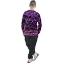 Purple  waves abstract series no2 Men s Long Sleeve Raglan Tee View2