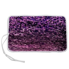 Purple  Waves Abstract Series No2 Pen Storage Case (l) by DimitriosArt