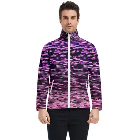 Purple  Waves Abstract Series No2 Men s Bomber Jacket by DimitriosArt