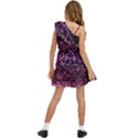 Purple  waves abstract series no2 Kids  One Shoulder Party Dress View4