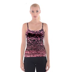 Pink  Waves Flow Series 11 Spaghetti Strap Top by DimitriosArt