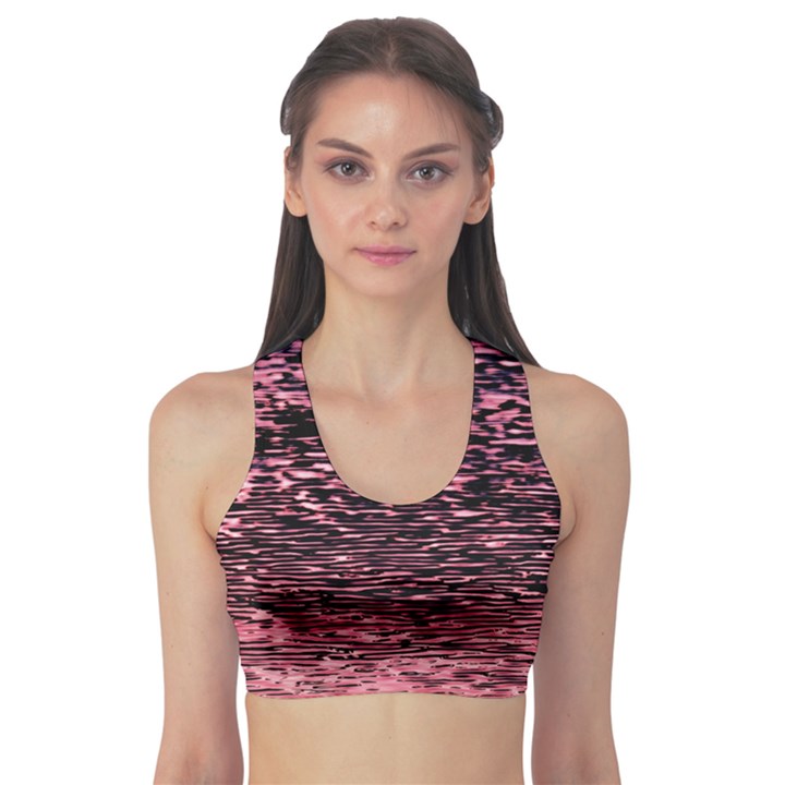 Pink  waves flow series 11 Sports Bra