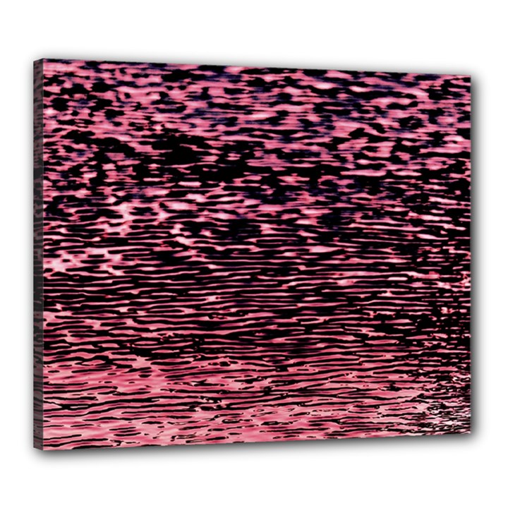 Pink  waves flow series 11 Canvas 24  x 20  (Stretched)