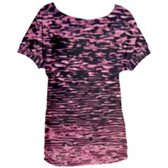 Pink  Waves Flow Series 11 Women s Oversized Tee by DimitriosArt