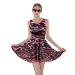 Pink  Waves Flow Series 11 Skater Dress by DimitriosArt