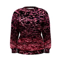 Pink  Waves Flow Series 11 Women s Sweatshirt by DimitriosArt