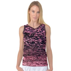 Pink  Waves Flow Series 11 Women s Basketball Tank Top by DimitriosArt