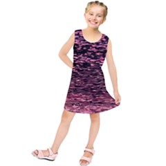 Pink  Waves Flow Series 11 Kids  Tunic Dress by DimitriosArt