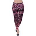 Pink  waves flow series 11 Velvet Leggings View1