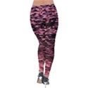 Pink  waves flow series 11 Velvet Leggings View2