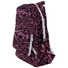 Pink  Waves Flow Series 11 Travelers  Backpack by DimitriosArt